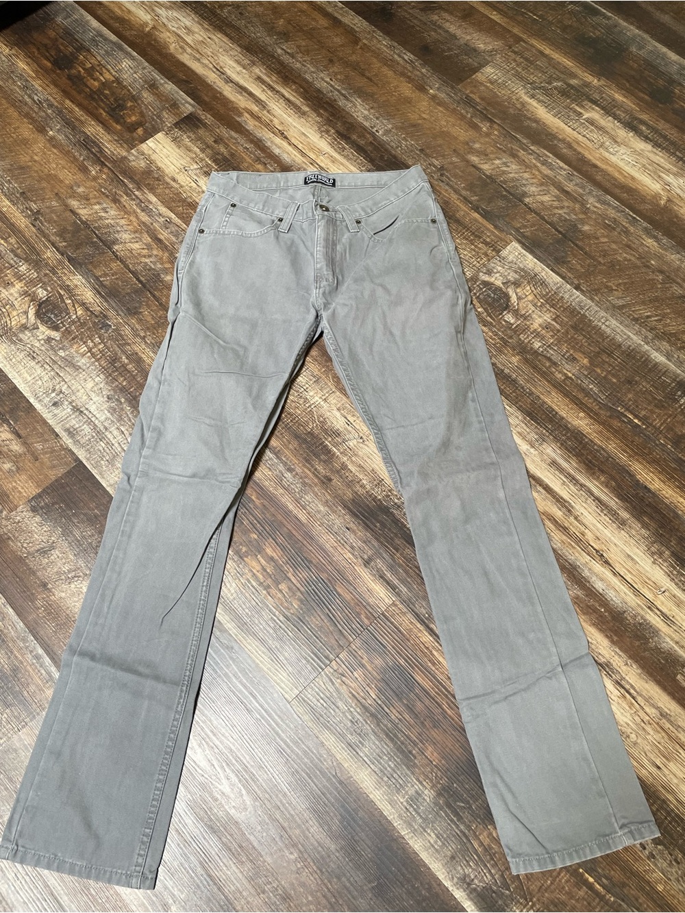 Slim-Straight Men's Gray Jeans